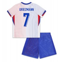 Frankrig Antoine Griezmann #7 Udebane Trøje Børn EM 2024 Kortærmet (+ Korte bukser)